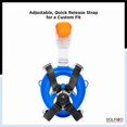 thumbnail image 5 of Dolfino Pro Frontier Adult Full Face Swim Mask, Large / X Large Blue, 5 of 5
