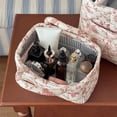 thumbnail image 6 of Yucurem Boho Quilted Fabric Storage Baskets for Organizing, Foldable Floral Laundry Hamper for Toys, Books, Towels, and Clothes, 8.86"x5.12"x4.72", 6 of 8