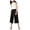 Black, variant on RACHEL ROY Womens Black Capri Wide Leg Pants  Size: S