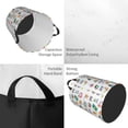 thumbnail image 2 of Sikiie Hello Summer Cat Print Round Dirty Clothes Basket, Waterproof Standing Foldable Storage Basket, for Laundry Room, Bedroom, Bathroom Storage-Medium, 2 of 6