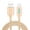 Gold◈100% refund and exchange service, variant on Aufmer Auto Cut-off Fast Charging Nylon Cable Intelligent power offPhone Charging Cable Upgraded ✿Poor Things