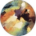 thumbnail image 3 of Avon Contemporary 5' Round Multi-Color Polypropylene Indoor Area Rug, 3 of 6