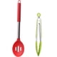 thumbnail image 1 of Juego de utensilios de cocina de 2 piezas, utensilio de silicona con mango de acero inoxidable, herramientas de cocina antiadherentes, 1 of 5