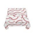 thumbnail image 5 of Wukai Baseballs Waterproof Tablecloth for Kitchen Dining, Fits Square Tables for 2-4 Seats -54"x54", 5 of 7