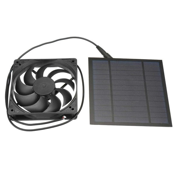 Birdeem Solar Powered Exhaust Fan Kit For Chicken Coops, Greenhouses, Sheds, Pet Houses, And Windows -