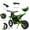 Green, variant on Historyli Ride On Electric Motorcycle-24V 250W Motor 13.6MPH Fast Speed Dirt Bike-Leather Seat Battery Powered Off-Road Bike,Twist Grip Throttle,Metal Suspension,Air-Filled Tires-Green