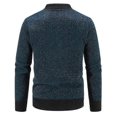 thumbnail image 3 of Mens Sweater Cardigan Full Zip Knitted Long Sleeve Sweaters Men Workout Outfits, 3 of 5