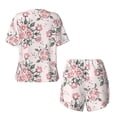 thumbnail image 5 of Lsque Rose Flowers Women's Short-Sleeved Pajama Set - 2 Piece Soft and Lightweight Sleepwear Set-4X-Large, 5 of 9