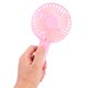thumbnail image 4 of Pequeño ventilador de mano ajustable velocidad del viento portátil para acampar senderismo rosa, 4 of 4
