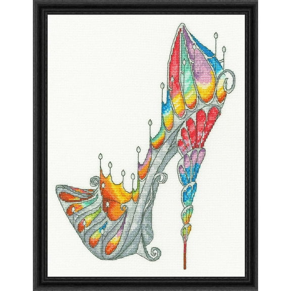 Bothy Threads Stained Glass Slipper Counted Cross-Stitch Kit