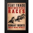 thumbnail image 2 of Rogan, Mark 13x18 Black Modern Framed Museum Art Print Titled - Flat Track Racers, 2 of 5