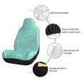thumbnail image 6 of Sikiie Teal Turquoise Glitter Car Seat Covers 2PCs Front Car Seat Covers Universal fit for Most Cars SUVs and Trucks-2 PCS, 6 of 9