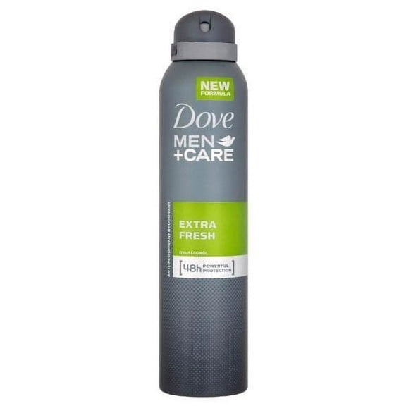 Dove Men Care Extra Fresh Antiperspirant Deodorant Spray 150ml 5.07oz (Pack 3)