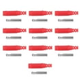 thumbnail image 3 of Juego de 10 conectores hembra banana de latón PA Jack, adaptador de presión con tubo aislante J.10031Red, 3 of 14