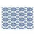 thumbnail image 1 of Vintage Cutting Board, French Country Style Floral Circular Pattern Lace Ornamental Snowflake Design Print, Decorative Tempered Glass Cutting and Serving Board, Large Size, Blue White, by Ambesonne, 1 of 1