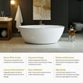 thumbnail image 6 of Empava 71" Luxury Freestanding Bathtub Acrylic Soaking SPA Tub by Empava – EMPV-FT1503, 6 of 9