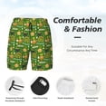 thumbnail image 3 of Gukieu traditional Irish colours Print Men's Double Layer Sports Swim Trunks, Quick Dry Adjustable Waist Swim Shorts Swimwear-Large, 3 of 6