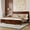 Walnut, variant on Farmhouse King Bed with Barn Door Headboard & Footboard, Solid Pine Construction, Reinforced Frame, 8.1" Under-Bed Storage, No Box Spring Needed, White