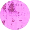 thumbnail image 1 of Ahgly Company Indoor Round Abstract Pink Modern Area Rugs, 8' Round, 1 of 4