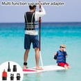 thumbnail image 6 of Inflatable SUP Pump Adaptor, Paddle Board SUP Valve Adapter with 9 Standard Conventional Air Pump Nozzles for Inflatables SUP Inflator Adapter Inflatable Boat Paddle Board SUP Board, 6 of 9