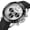 Silver Black, variant on Men's Luxury Quartz Watch Stainless Steel Sports Wristwatch Auto Date Business Clock Chronograph