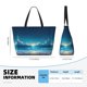 thumbnail image 4 of Fotbe Night Sky Beach Scene Bolsa de Viaje para Playa - Resistente al Agua, Bolsa Tote de Gran Capacidad y Ligera con 7 Bolsillos para Mujeres y Hombres, 4 of 7