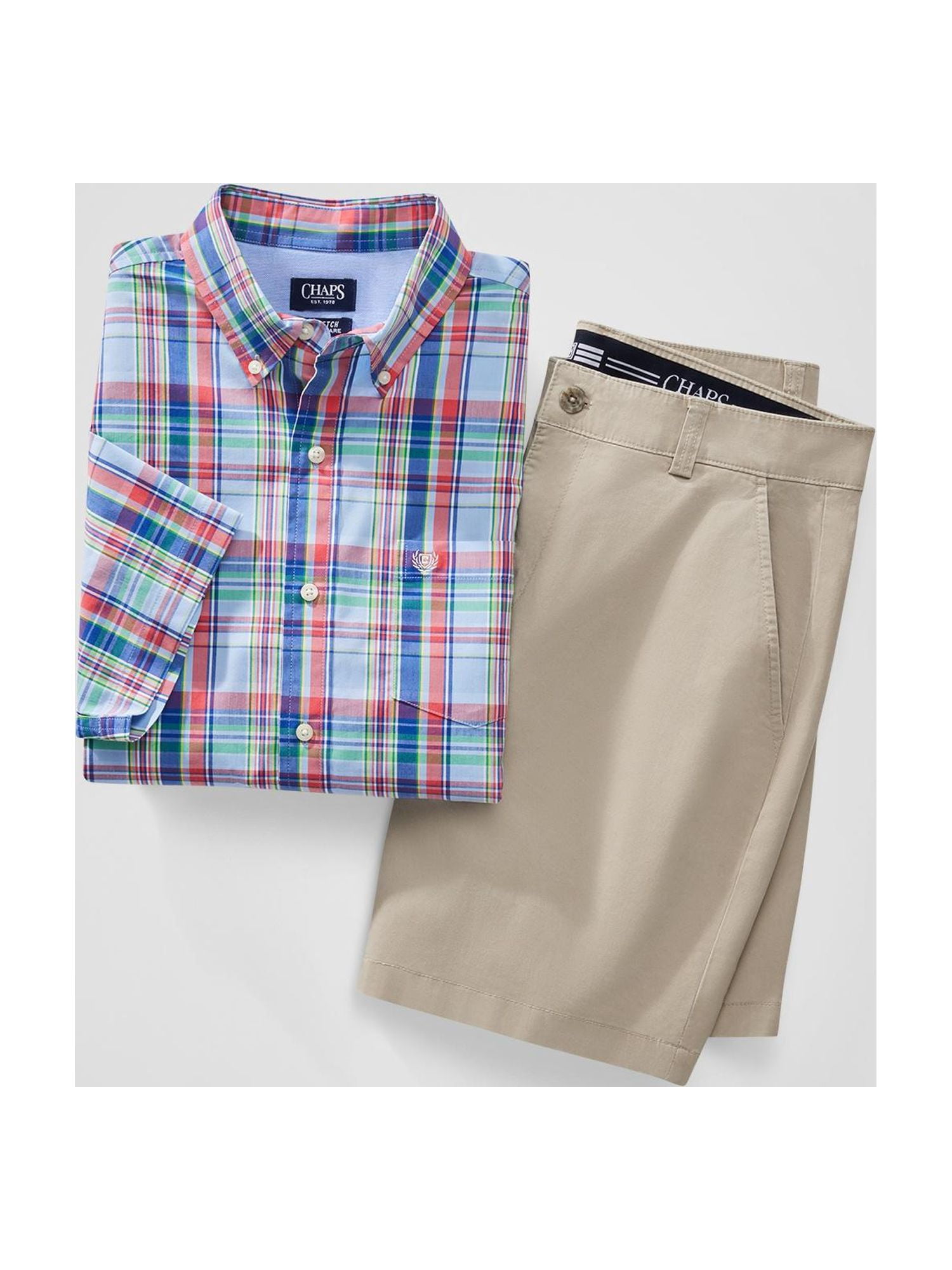Chaps Men's & Big Men's Everyday Performance Pull On Shorts, 7" Inseam, Sizes S-2XL
