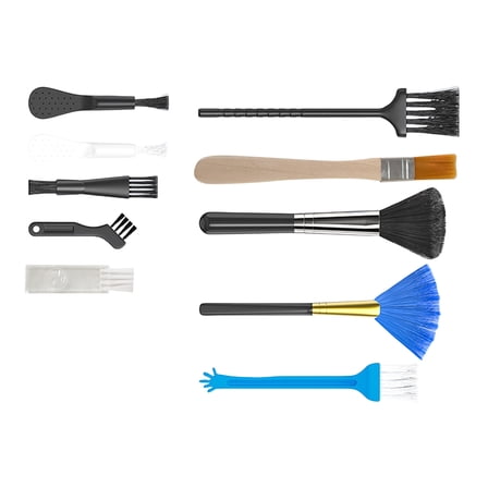 Easy Cleans Multifunctional Soft Bristles Brush Set Dust Removal for Office Worker and Car Enthusiasts