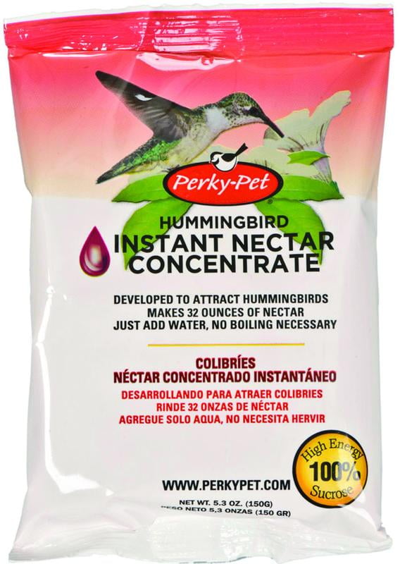 Perky Pet 5.3 oz Instant Hummingbird food  Red Nectar Concentrate   2 pack 