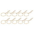 thumbnail image 1 of 10pcs DIY Key  With Chain Portable Metal Key Chain Eye Screw Jewelry Pendant Accessory, 1 of 8