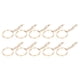 thumbnail image 4 of 10 Piezas de Llaveros Llaveros de aleación Llaveros con Cadena Llaveros de Metal Portátiles Perno de Ojo Accesorios Colgantes de Joyería ANGGREK  Otros, 4 of 8