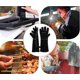 thumbnail image 3 of Guantes de cuero para soldador, guantes de soldadura de cocina de alta temperatura para trabajo, barbacoa, horno, jardinería, 40 CM, 3 of 5