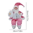 thumbnail image 3 of TOPRenddon 16" Standing Santa Claus Doll - Premium Christmas Table Decoration for Home & Office, Soft Cloth Holiday Centerpiece Gift for Kids (Velvet), 3 of 5
