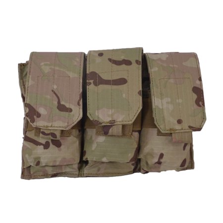 Gear Pouches - Tactical Scorpion Gear MOLLE Ripstop Rifle 30RD Triple Magazine Pouch Multicam