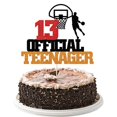 thumbnail image 1 of 13ª fiesta oficial de adolescentes de Cake Topper YUINYO Basketball, 1 of 8
