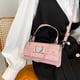 thumbnail image 5 of Bolsa Alligator Mujeres PU Bolso Amor Cadena Hombro Crossbody Tote Bag (Rosa) Ehuebsd Nuevos Originales, 5 of 9