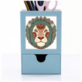 thumbnail image 1 of Leo Constellation Zodiac Symbol Desk Supplies Organizer Pen Holder Card, 1 of 3