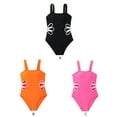 thumbnail image 3 of Little & Big Girl Swimsuit One-Piece Swimwear Girls Hollow Out Bathing Suit Summer Bikini Set 8-12 Years, 3 of 3