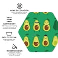 thumbnail image 3 of Naloa Cartoon Fruit 1 Leather Coasters for Drinks, Durable Drink Coasters 4 Set for Tabletop Protection, Luxurious Home Décor and Housewarming Gift ( {designName})Hexagon, 3 of 6