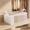 colorless Size I7, variant on Foldable Clothes Storage Bin Waterproof, Usupdd Stackable Fabric Organizer Box with Handles, Clear Lid PVC Storage Container for Closet Bedroom