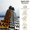 thumbnail image 6 of This Flannel Blanket Is Inspired by African Tribal Style, Showcasing The Classic Combination of Black, White And Brown Colors. The Pattern Is Simple Yet Rhythmic, 6 of 6