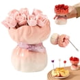 thumbnail image 1 of Rose Shaped Forks With Elegant Ceramic Storage Vase Novelty Artificial Rose Fork Set Creative Tableware Set For Home Kitchen And Dining Decor Accessories, 1 of 9
