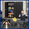 thumbnail image 6 of AUHUP 73" Rolling Garage Storage Cabinets with 3 Adjustable Shelves, Metal Storage Cabinet with Wheels, Black Tool Cabinet for Garage,Home,Warehouse,Workshop, 6 of 9