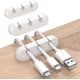 thumbnail image 1 of Clips organizadores de cables de escritorio, paquete de 3, organizador de cables, gestión de cables, almacenamiento de cables para cargadores USB, mouse y auriculares, 1 of 5