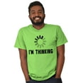 thumbnail image 5 of Thinking Loading Computer Nerd Geek Men's Graphic T Shirt Tees Brisco Brands X, 5 of 6