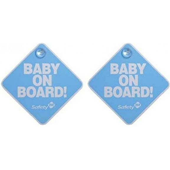 Safety 1st "Baby On Board" Sign - 2 Count - Color: Blue