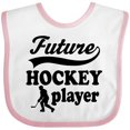 thumbnail image 3 of Inktastic Future Hockey Player Baby Boy Boys Baby Bib, 3 of 4