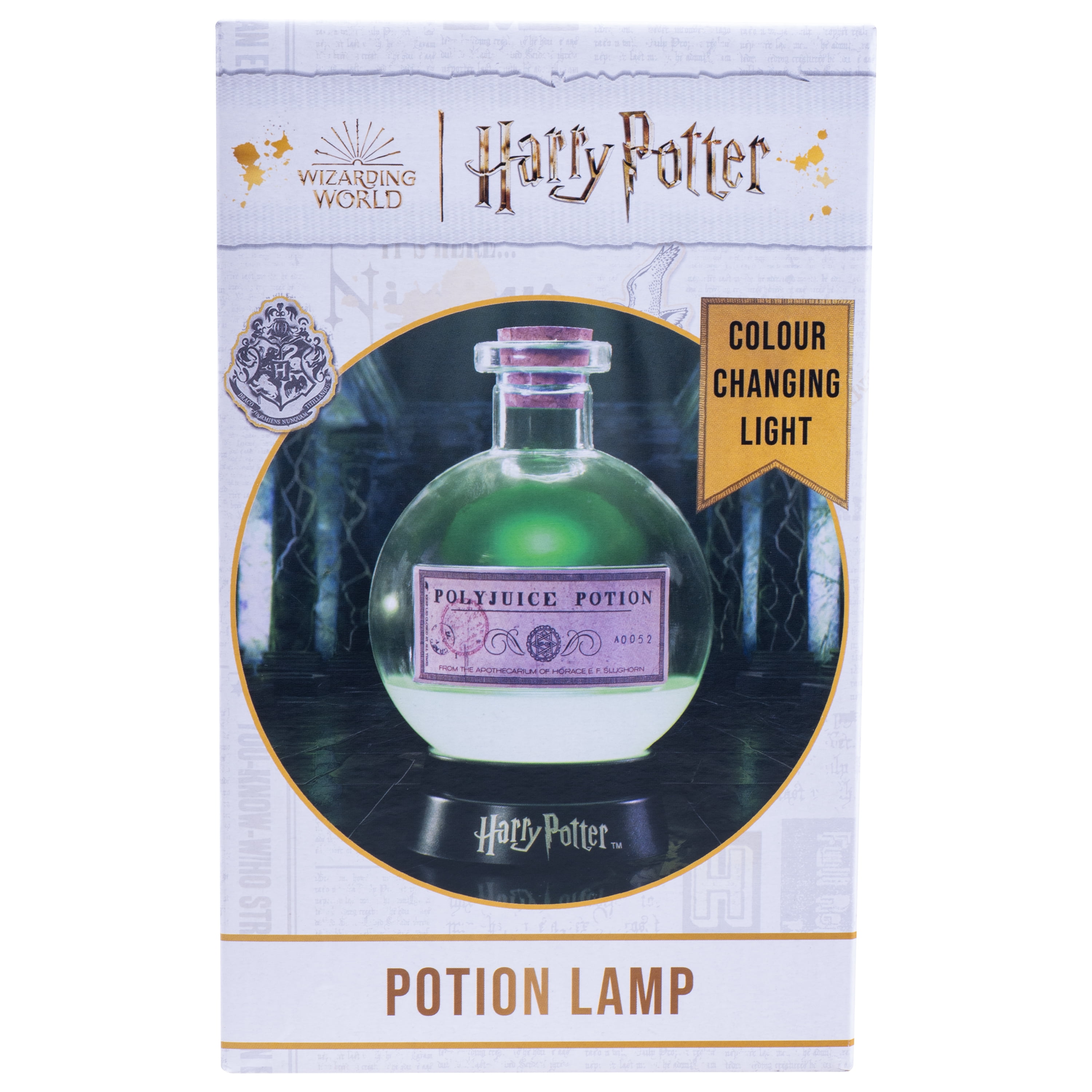 Fizz Creations Harry Potter Large Potion Mood Lamp Multicolor. Polyjuice Potion Lamp. LED Illuminated Color Changing Night Light. Harry Potter Halloween Decorations. Harry Potter Gifts.