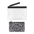 thumbnail image 3 of Bolsa George para Mujer Accesoria Mini Transparente con Cierre, Estampado Manchas Negro, 3 of 4