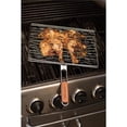 thumbnail image 2 of Bull 24109 Stainless Steel Rectangle Grilling Basket w/ Wood Handle, Silver, 2 of 2